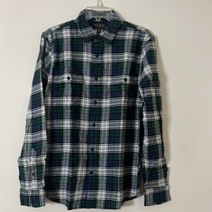 Lucky Brand Unisex Tartan Plaid Flannel Shirt S NWT Button-Down